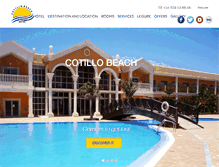 Tablet Screenshot of hotelcotillobeach.com